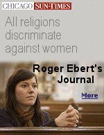 In his essay ''An affront to the eyes of God'', Ebert brings back memories of women going to Catholic church services with kleenex pinned on their heads.